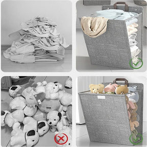 Foldable Wall-Mounted Laundry Basket – Adhesive Clothes Hamper