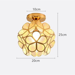 Luminária de Teto Nordic Petal | Luz Elegante para Corredor e Quarto