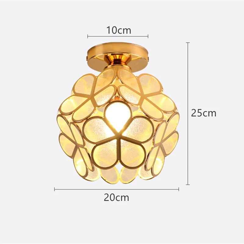 Luminária de Teto Nordic Petal | Luz Elegante para Corredor e Quarto