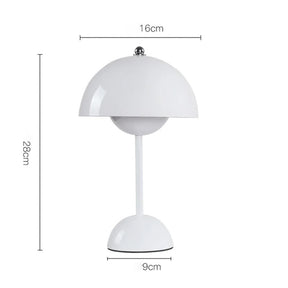 Luminária de Mesa LED Mushroom Pod | Luz Noturna Recarregável com Controle por Toque