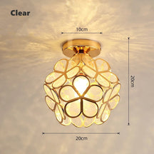 Luminária de Teto Nordic Petal | Luz Elegante para Corredor e Quarto