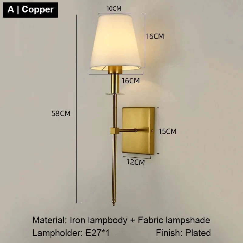 Arandela de Parede LED Elegância Nórdica | Iluminação Moderna para Quarto e Sala de Estar