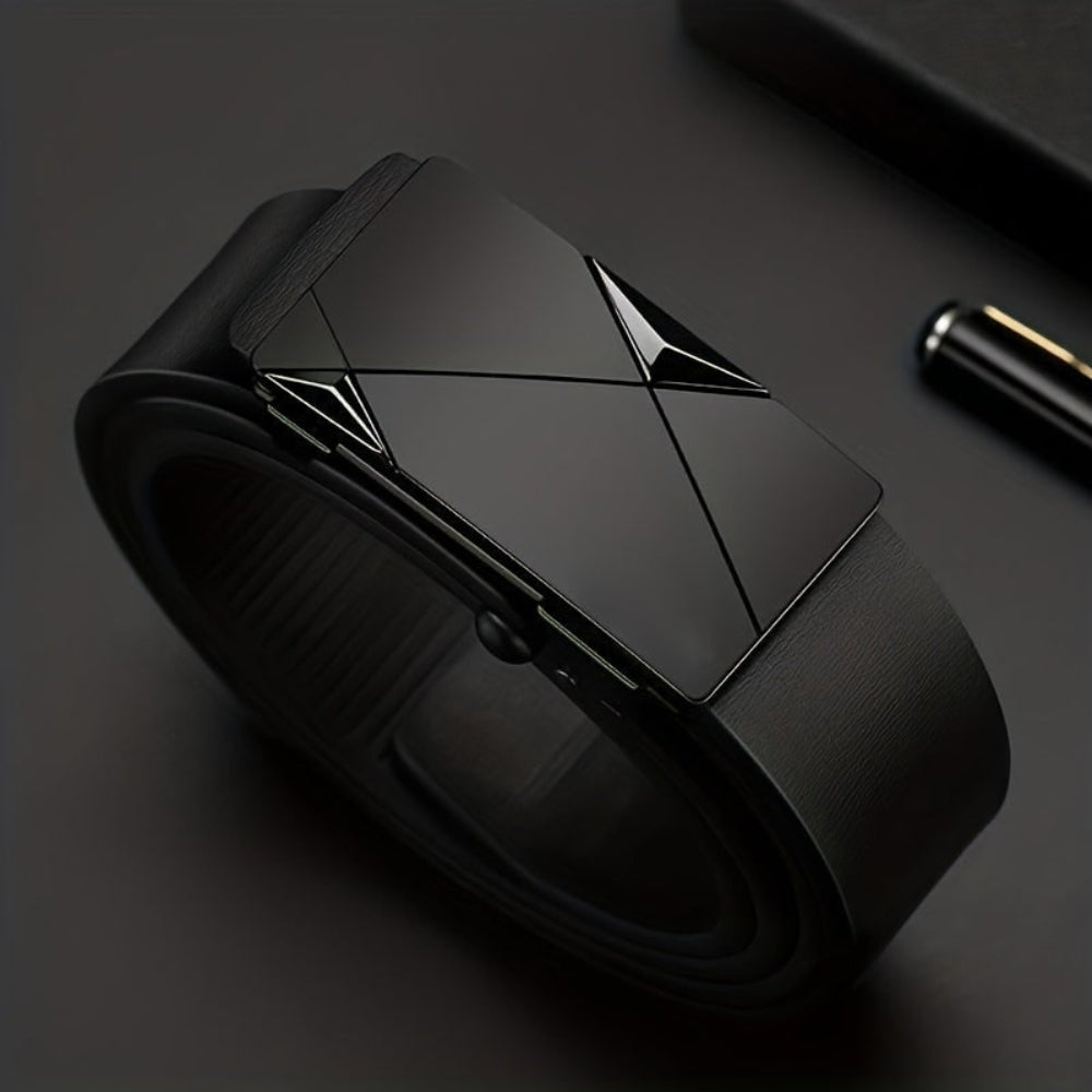 Cinto Masculino Ajustável e Elegante | Fivela Automática