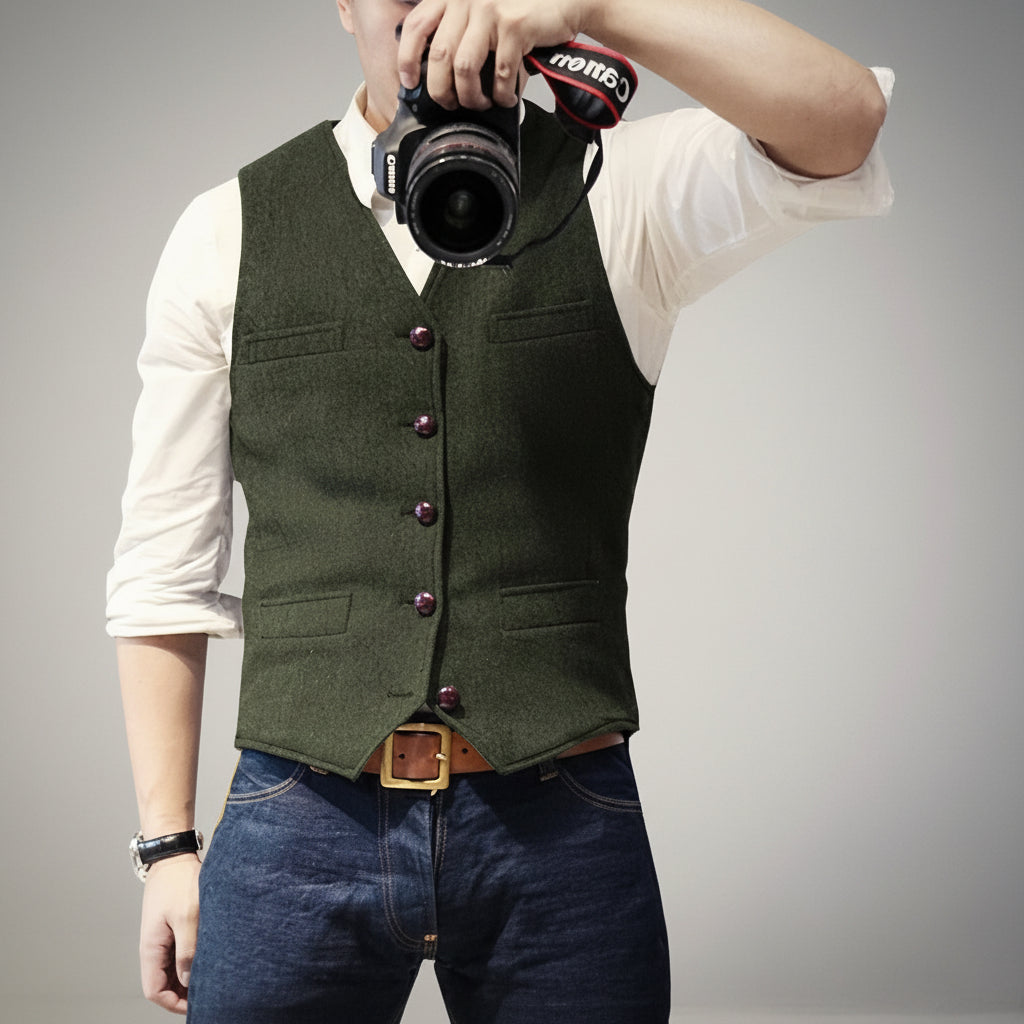 Colete Masculino Social Casual Sem Mangas