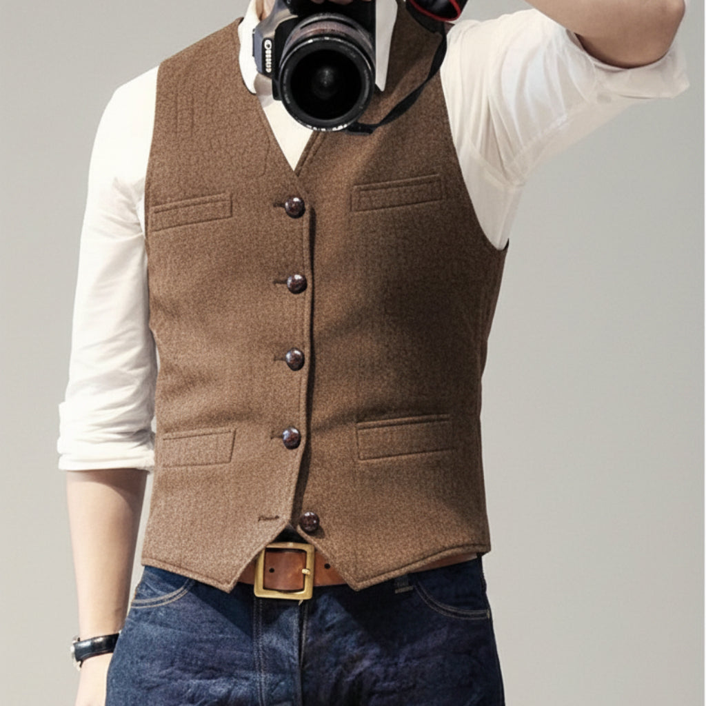 Colete Masculino Social Casual Sem Mangas