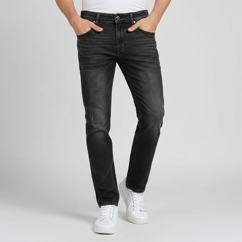 Calça Jeans Masculina Casual com Bolsos | Caimento