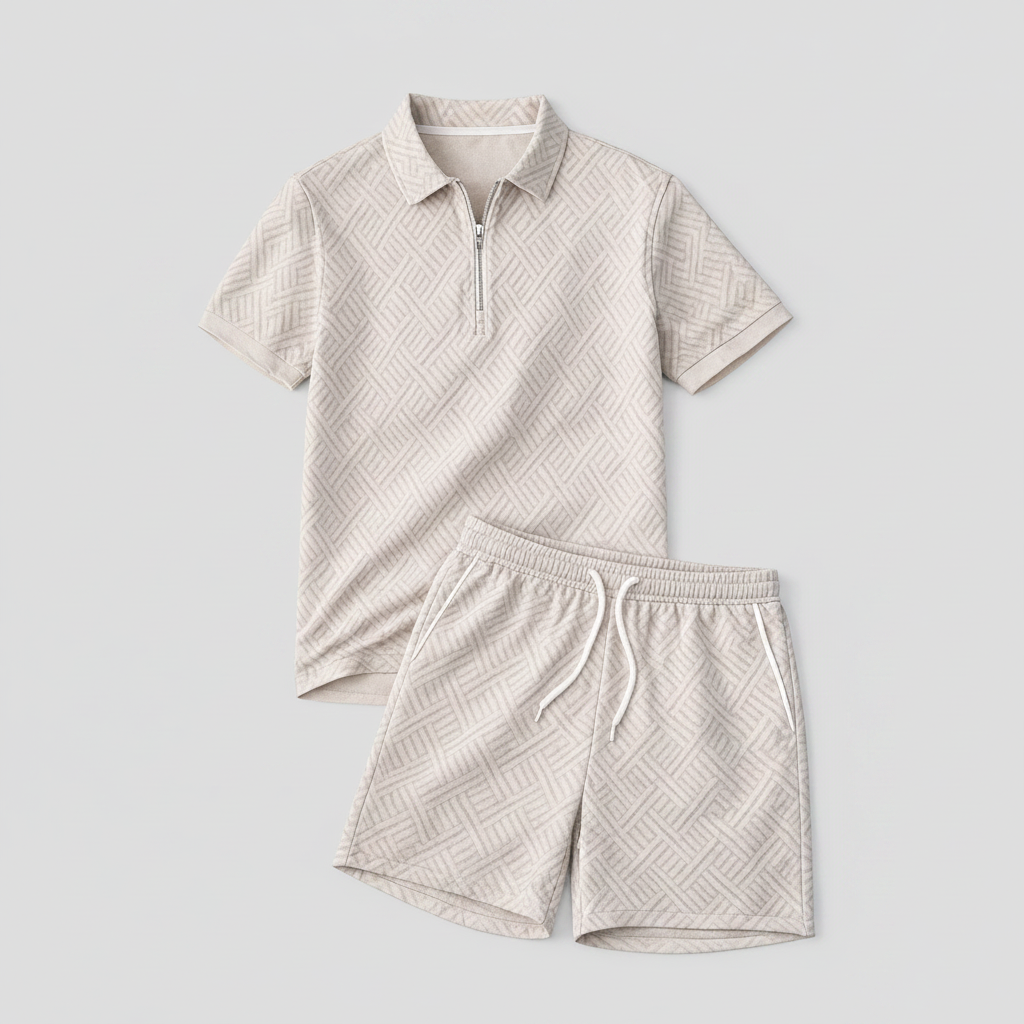 Conjunto Masculino Casual de Verão Corte Moderno | Conjunto de Verão