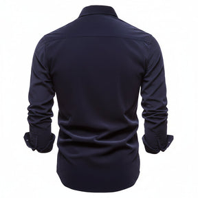 Mens Dress Shirt Button Up Casual Buttoned Collar