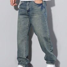Men's Loose Fit Jeans Straight Leg | Casual Wear
