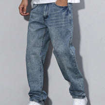 Men's Loose Fit Jeans Straight Leg | Casual Wear