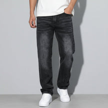 Calça Jeans Masculina de Corte Reto Lavada | Moda Casual