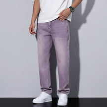 Calça Jeans Masculina de Corte Reto Lavada | Moda Casual