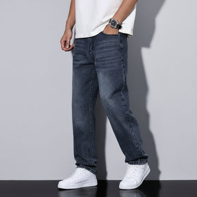 Calça Jeans Masculina de Corte Reto Lavada | Moda Casual