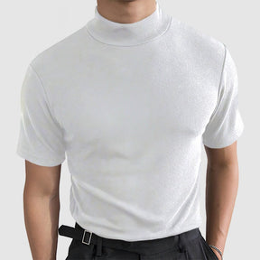 Camiseta Masculina de Manga Curta com Stretch Luxuosa | Moda Casual