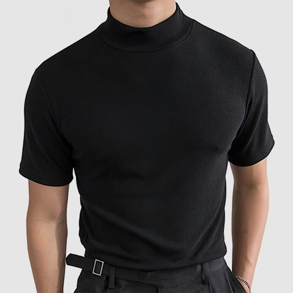 Camiseta Masculina de Manga Curta com Stretch Luxuosa | Moda Casual