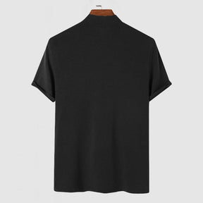 Camiseta Masculina de Manga Curta com Stretch Luxuosa | Moda Casual