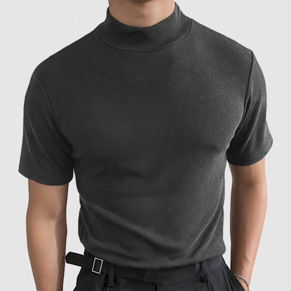 Camiseta Masculina de Manga Curta com Stretch Luxuosa | Moda Casual