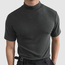Camiseta Masculina de Manga Curta com Stretch Luxuosa | Moda Casual