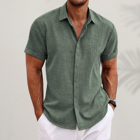 Camisa Masculina de Verão Casual com Botões | Uso Diário