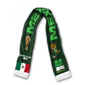 Cachecol de Tricô com Franjas do México para Torcedor de Futebol