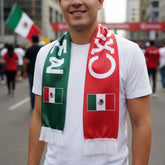 Mexico Scarf Flag World Cup Soccer Fan Gear Lightweight