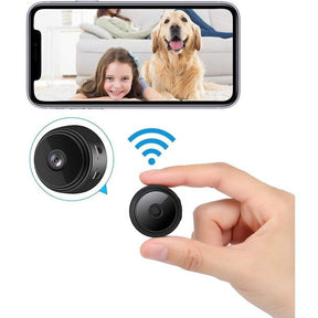 Câmera Magnética Sem Fio Compacta com Transmissão de Áudio e Vídeo em Tempo Real