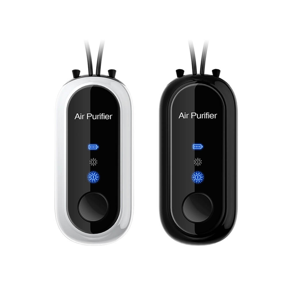 Colar Purificador de Ar Pessoal | Purificador de Ar Portátil com Carregamento USB