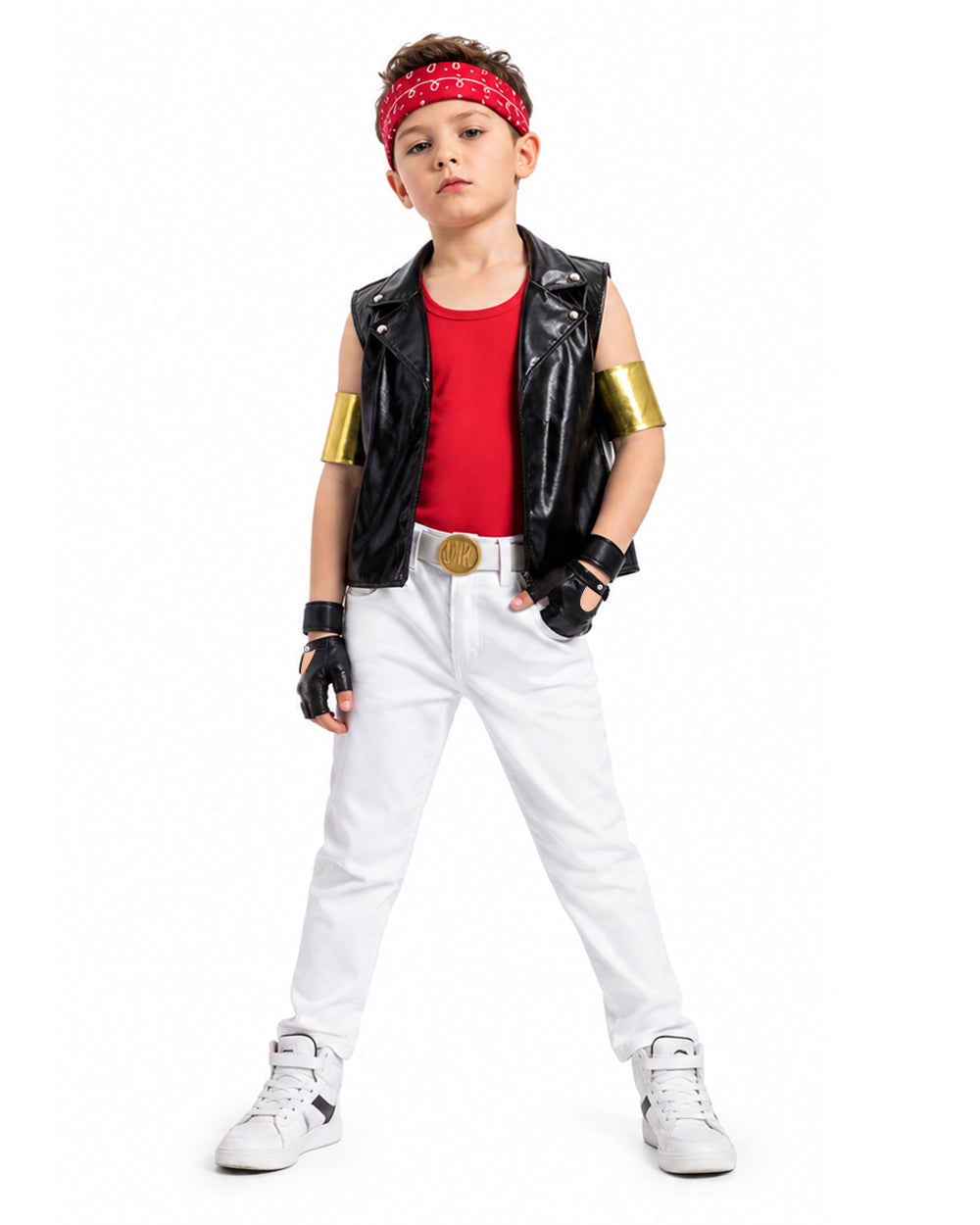 Retro Villain Costume Set for Adults and Kids