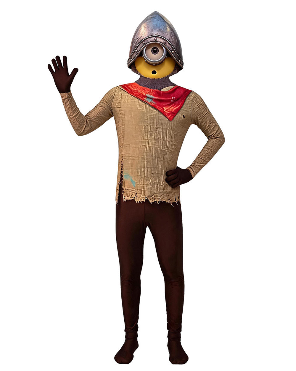 Yellow Knight Costume with Character Helmet