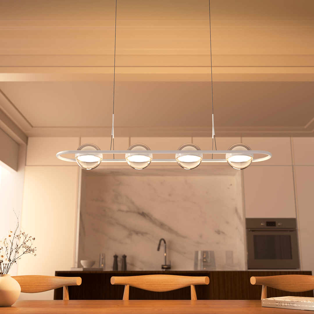 Luminária Pendente Moderna de Design Elegante e Ajustável para Sala de Jantar
