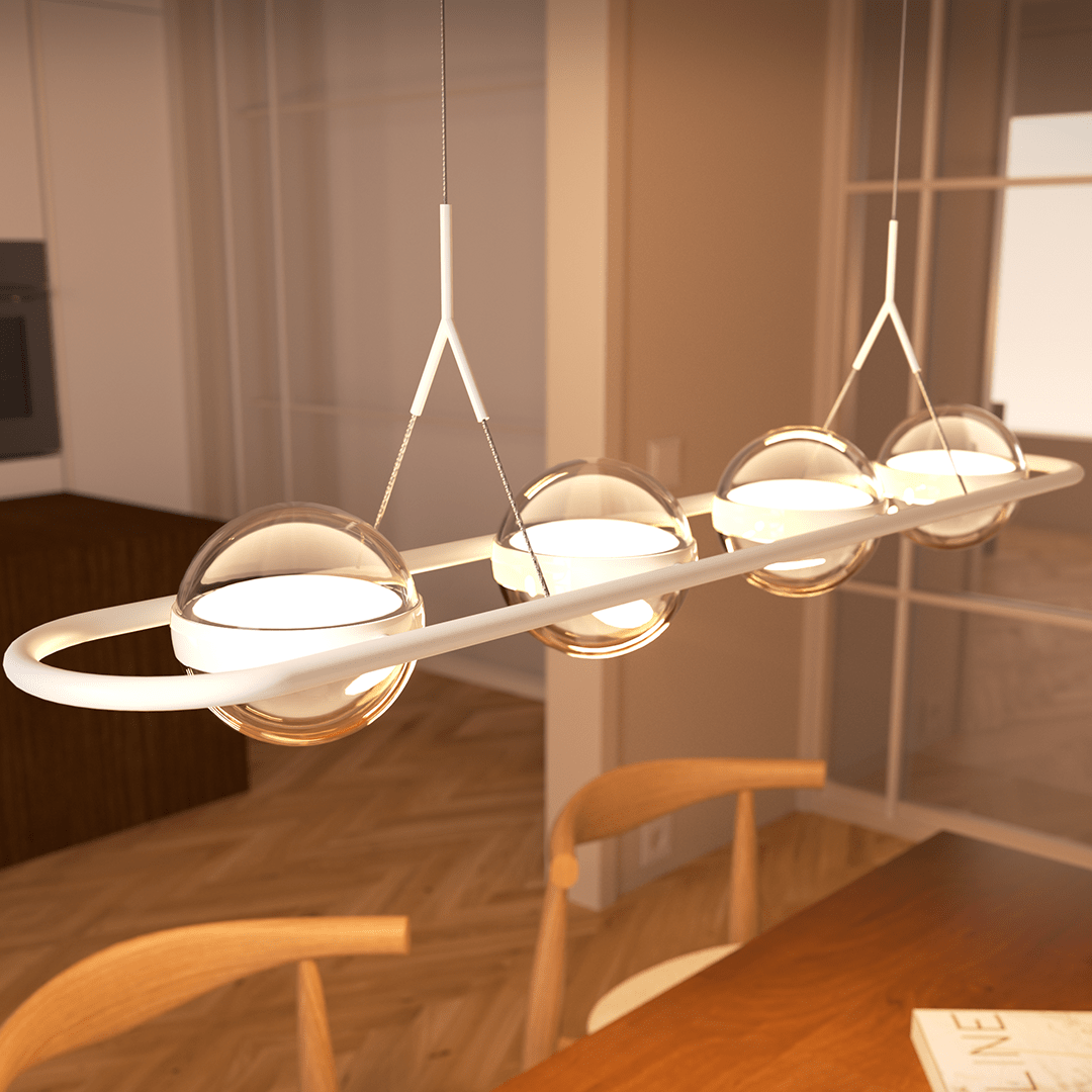 Luminária Pendente Moderna de Design Elegante e Ajustável para Sala de Jantar