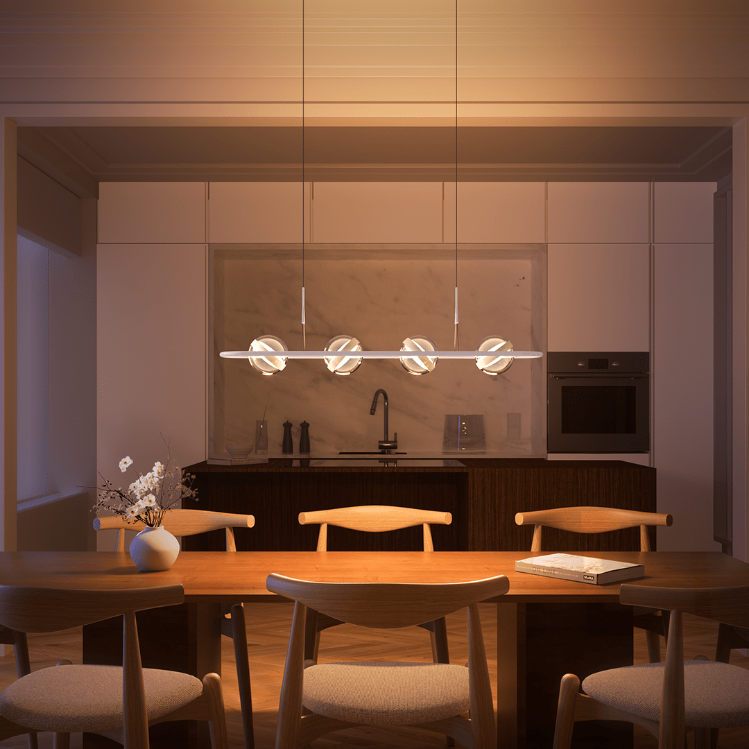 Luminária Pendente Moderna de Design Elegante e Ajustável para Sala de Jantar