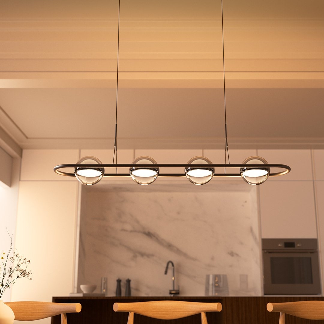 Luminária Pendente Moderna de Design Elegante e Ajustável para Sala de Jantar