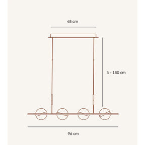 Luminária Pendente Moderna de Design Elegante e Ajustável para Sala de Jantar