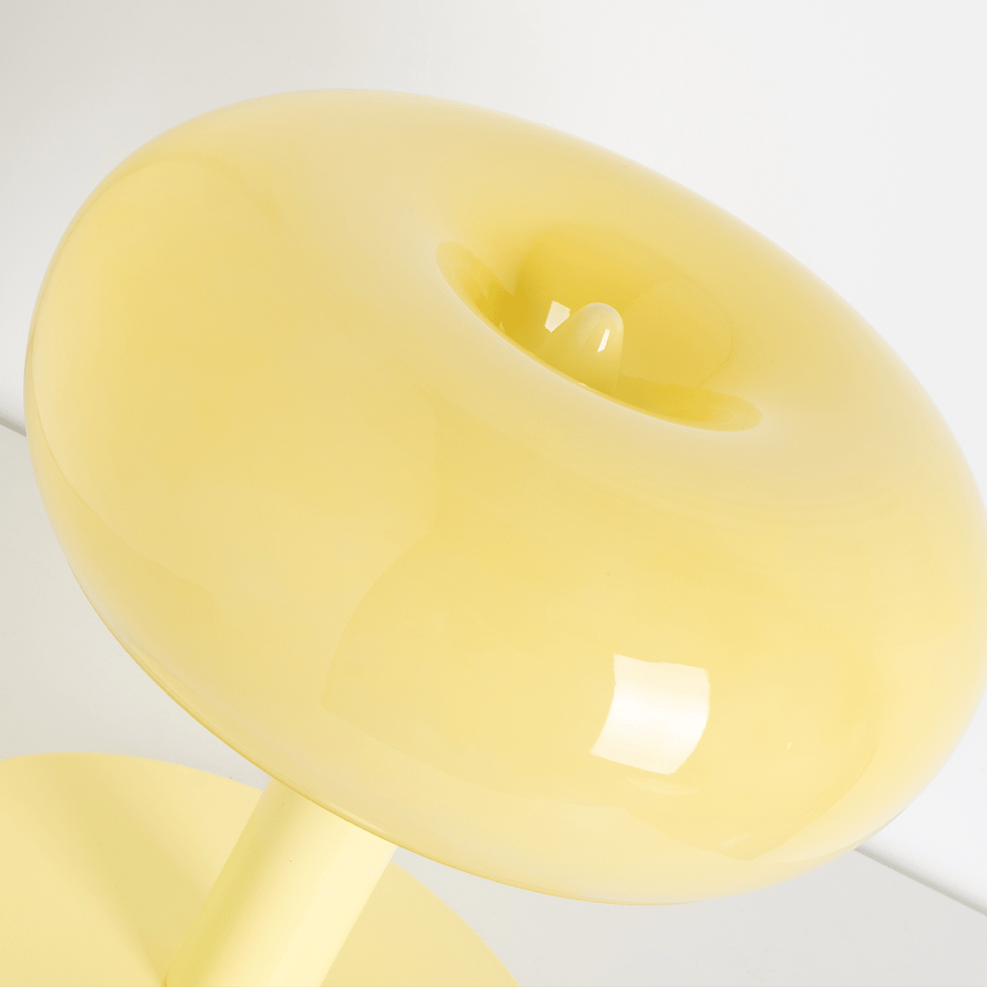 Luminária de Mesa Moderna em Cristal LED com Base Touch Regulável de Vidro