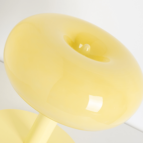 Luminária de Mesa Moderna em Cristal LED com Base Touch Regulável de Vidro