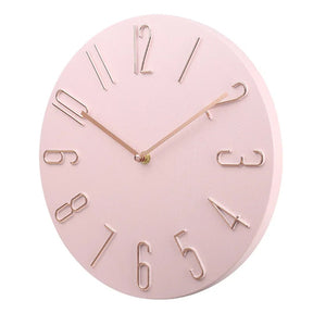 Wall Clock Silent Round Home Office Decor