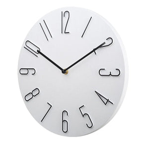 Wall Clock Silent Round Home Office Decor