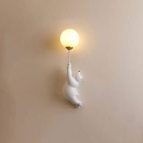 Modern Wall Lamp Cute Bear Design Home Decor Accent