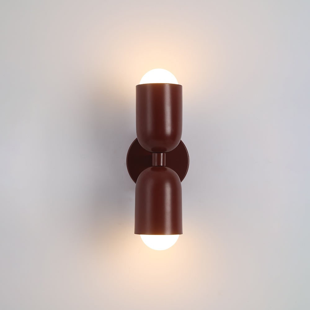 Arandela de Parede Moderna Iluminação Interna Design de Lâmpada Dupla