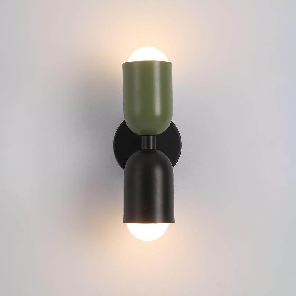 Arandela de Parede Moderna Iluminação Interna Design de Lâmpada Dupla
