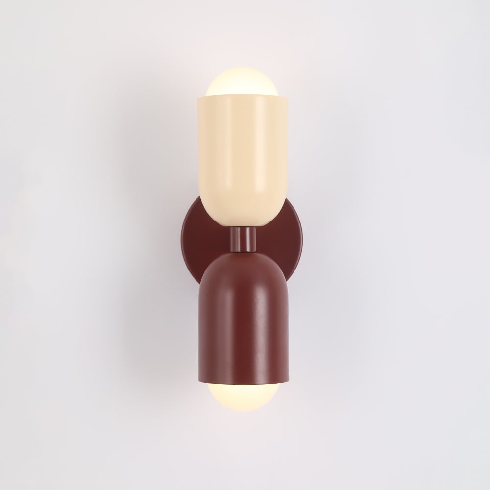 Arandela de Parede Moderna Iluminação Interna Design de Lâmpada Dupla