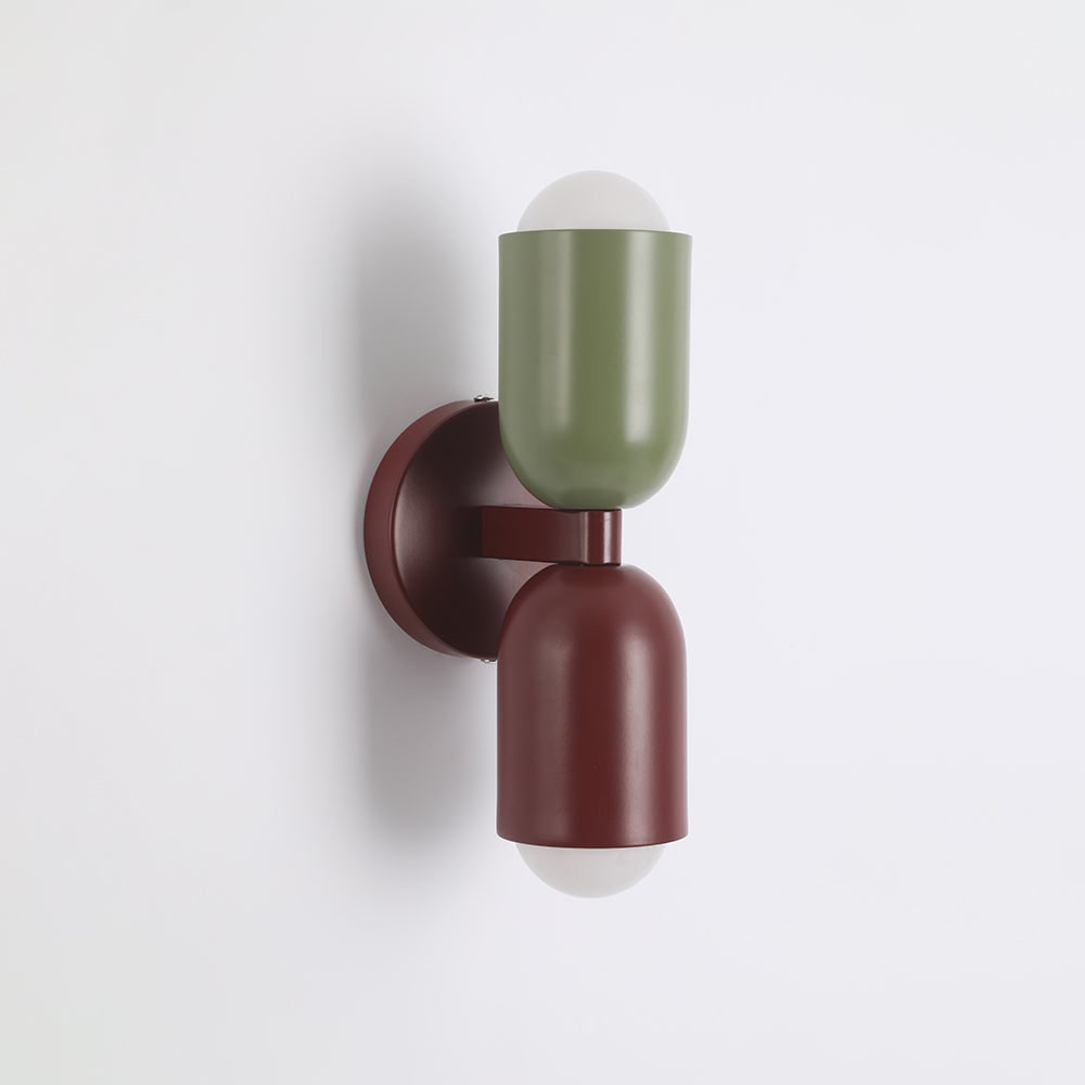 Arandela de Parede Moderna Iluminação Interna Design de Lâmpada Dupla