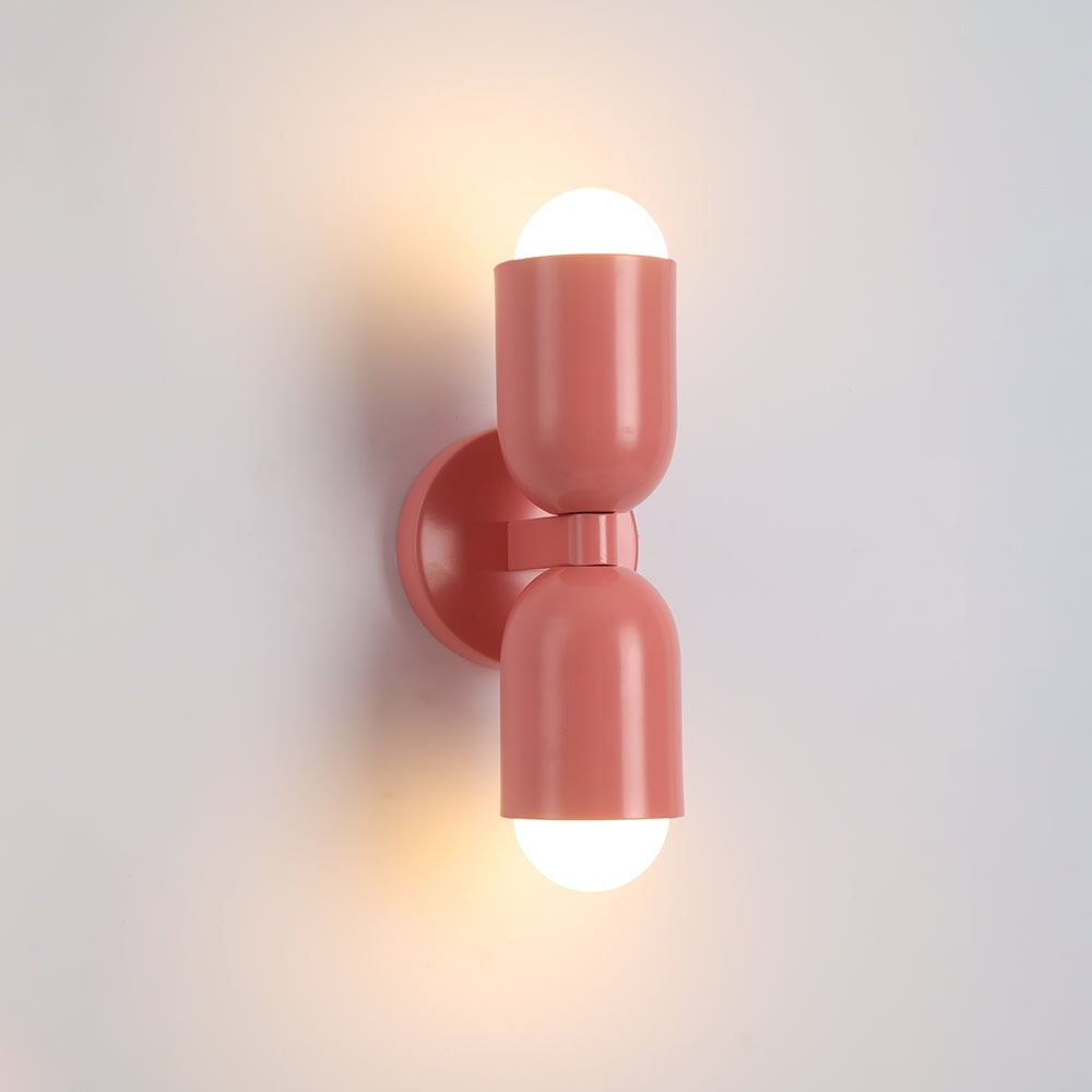 Arandela de Parede Moderna Iluminação Interna Design de Lâmpada Dupla