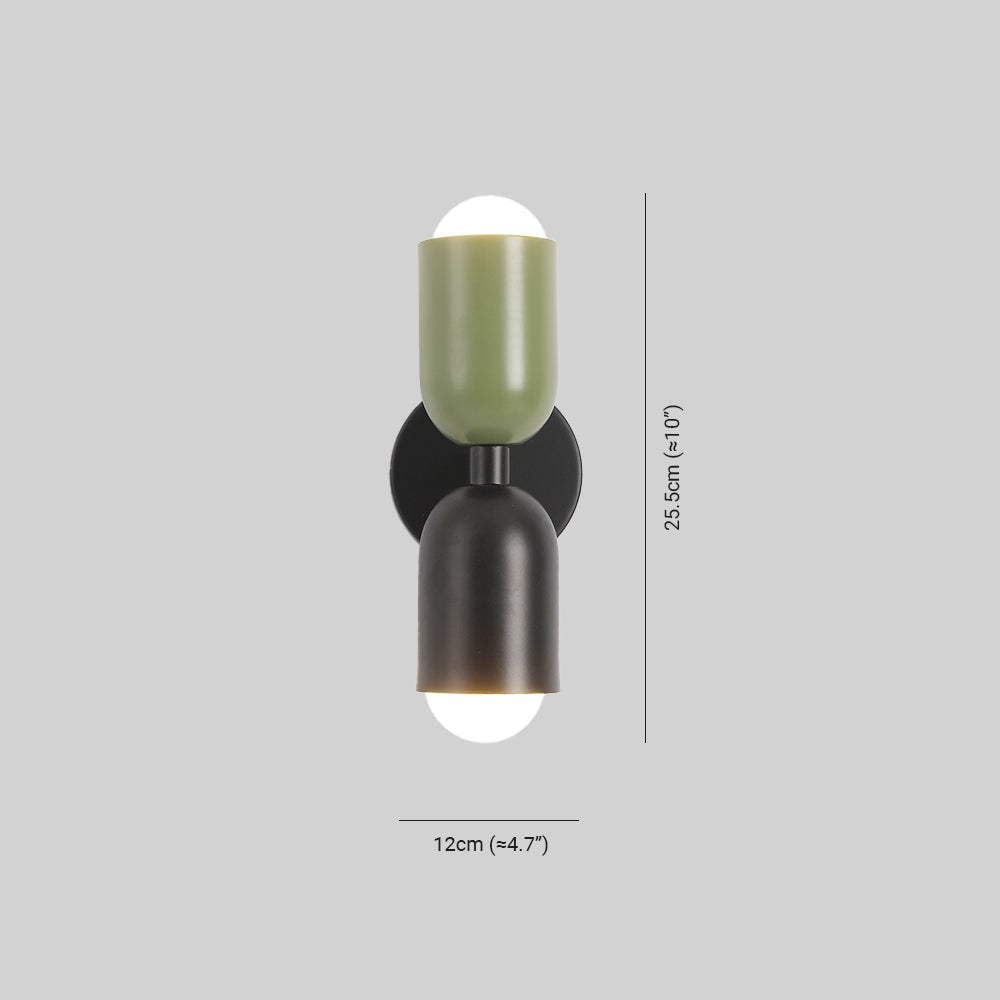 Arandela de Parede Moderna Iluminação Interna Design de Lâmpada Dupla
