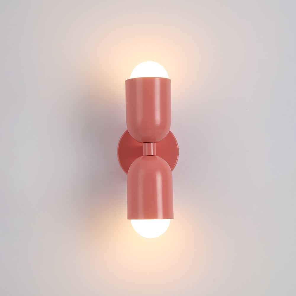 Arandela de Parede Moderna Iluminação Interna Design de Lâmpada Dupla