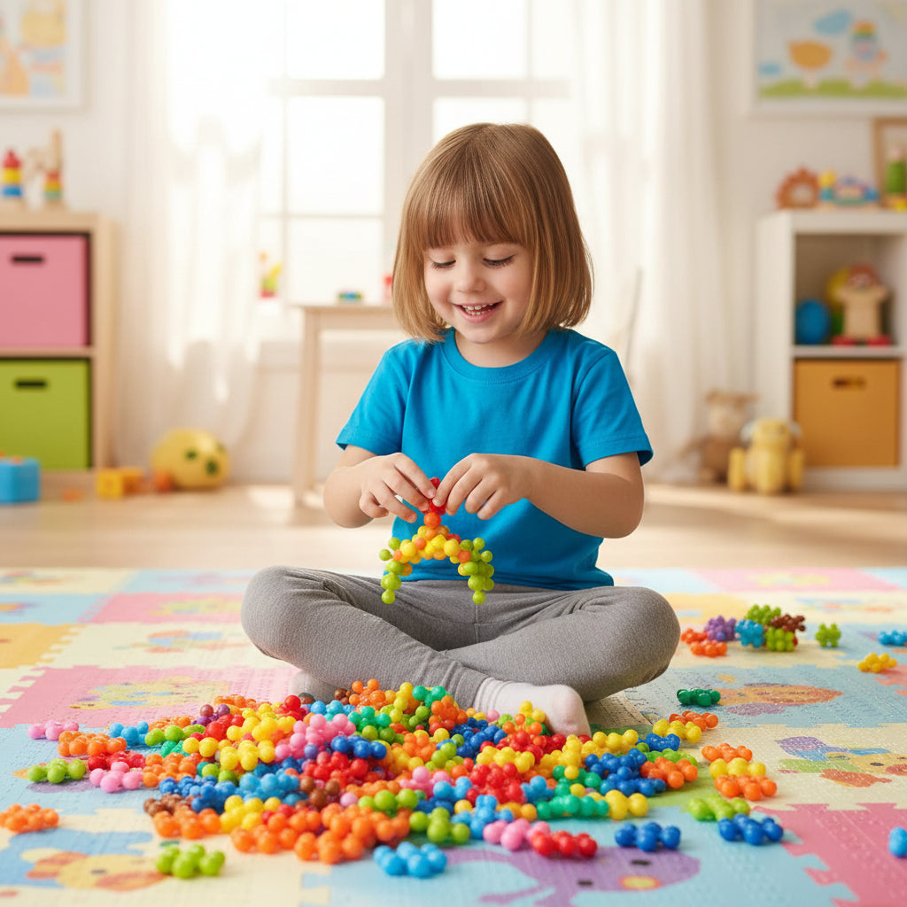 Blocos de Montar Montessori Diversão Criativa e Aprendizado