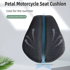 Assento de Motocicleta com Design em Colmeia, Respirável e Confortável