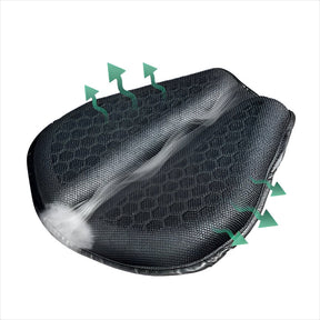 Assento de Motocicleta com Design em Colmeia, Respirável e Confortável
