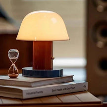 Luminária de Mesa Cogumelo | Luz LED Moderna Recarregável